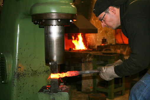 Arbeit am Lufthammer